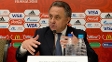 Vitaly Mutko, ministro dos Esportes da Rússia, em entrevista coletiva sobre a Copa-18