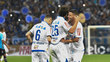 Jogadores do Cruzeiro comemoram gol contra o Gr&ecirc;mio, no Mineir&atilde;o
