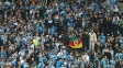 Torcida do Grêmio durante jogo contra o Santos, pelo Campeonato Brasileiro