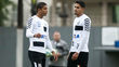 David Braz e Lucas Ver&iacute;ssimo formam a dupla de zaga titular do Santos desde o Paulist&atilde;o