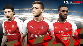 Emirates Stadium e craques do Arsenal serão recriados em ‘PES 2018’ Özil e seus companheiros serão recriados em Pro Evolution Soccer 2018.