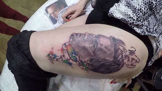 Vovó tem corpo coberto com tatuagens de Mourinho e admitiria trair o marido com o ‘Special One’ Tatuagem Mourinho