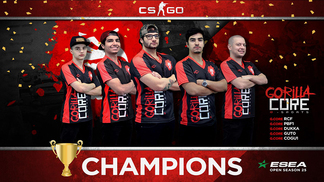 'Counter-Strike': Após título, Gorilla Core é convidada para disputar 'segunda divisão' do competitivo cogu e companhia superaram a concorrência de centenas de equipes