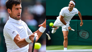 Federer e Djokovic avançam com desistências de rivais em Wimbledon Novak Djokovic e Roger Federer avançaram à segunda rodada em Wimbledon