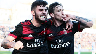 Após deixar Adidas, Milan oficializa novo fornecedor de material esportivo Milan Comemora Gol SPAL Campeonato Italiano 10/02/2018