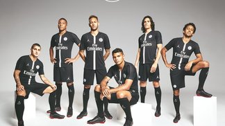 Com Neymar e Mbappé de modelo, PSG apresenta 1ª camisa da marca de Michael Jordan no futebol O novo uniforme do PSG para jogos da Champions League