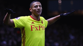 Entrevista com Richarlison: infância humilde, vida na Inglaterra e video game com David Luiz Richarlison Watford West Ham Comemora Gol Futebol Campeonato Inglês Getty 19/11/2017