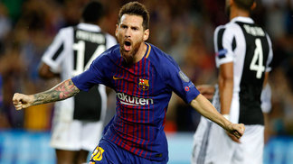 Rádio: Barcelona já tem novo contrato sobre imagem de Messi, mas ele ainda pode jogar por outro clube; entenda Lionel Messi comemora um de seus gols pelo Barcelona contra a Juventus pela Uefa Champions League