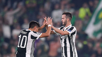 Lateral convocado por Tite marca contra, mas Juventus arranca virada 'na marra' contra o Sporting Pjanic (à dir.) deixou sua marca contra o Sporting