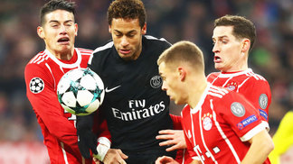 Alemão que brilhou no 7 a 1 desdenha do PSG: 'Muita badalação' Neymar PSG Bayern Champions 05/12/2017