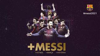 Agora é oficial: Barcelona encerra novela e anuncia renovação com Messi até 2021 Barcelona anunciou a renovação de contrato de Lionel Messi até 2021