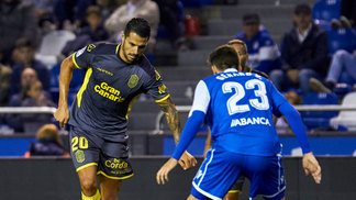 Com 2 de Calleri, Las Palmas goleia o La Coruña pela Copa do Rei Las Palmas goleou o La Coruña pela Copa do Rei
