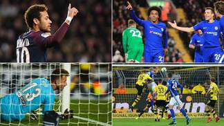 Neymar brilhando, erro contra o Barcelona e empate épico; veja resumo do fim de semana Resumo do fim de semana traz o melhor e o pior do futebol internacional