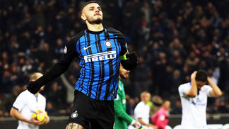 Inter defende liderança do Italiano em visita à Juventus Icardi Comemora Gol Inter de Milão Atalanta Campeonato Italiano 19/11/2017
