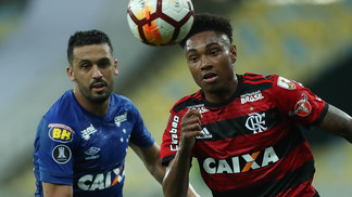 Azul x rubro-negro não pode: Conmebol veta Flamengo com uniforme principal contra o Cruzeiro Vitinho Flamengo Cruzeiro Libertadores 080818