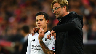 Klopp mantém mistério sobre volta de Coutinho diante do Maribor Jurgen Klopp passa instruções a Philippe Coutinho durante Spartak Moscou x Liverpool