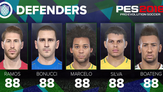 Cinco brasileiros estão entre os 20 melhores defensores de 'PES 2018' Marcelo e Thiago Silva estão no 'Top 5' entre os melhores defensores do game.