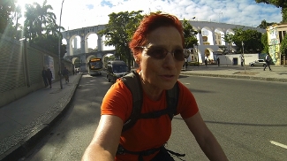Renata Falzoni pedala no Rio de Janeiro durante prêmio de mobilidade | Bike é Legal Renata Falzoni pedala pelas ruas do Rio de Janeiro