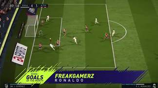 Cristiano Ronaldo, ‘Fenômeno’ e Bale não perdoam nos gols mais bonitos do mês em ‘FIFA 18’ Cristiano Ronaldo, nas mãos do jogador Freakgamerz, foi o autor do gol mais bonito do mês.