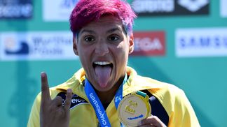 Brasil leva quatro medalhas no Mundial de águas abertas; Ana Marcela é ouro Ana Marcela leva ouro na Copa do Mundo de águas abertas; Brasil leva mais três medalhas