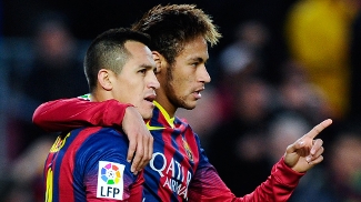Após chegada de Neymar, concorrentes 'disparam' em gols Neymar deu passe para o gol de Alexis, o terceiro do Barça