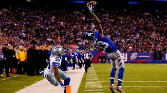 A icônica recepção contra os Cowboys A icônica recepção contra os Cowboys