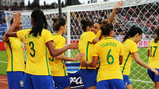 Seleção feminina de futebol fará dois amistosos contra o Chile Brasil Comemora Gol México Copa CFA China Futebol Feminino 19/10/2017