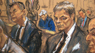 O desenho de Brady no tribunal O desenho de Brady no tribunal