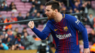 Barcelona só empata com o Celta em casa e pode ver vantagem na liderança diminuir Messi Comemora Gol Barcelona Celta Espanhol Futebol Getty 02,12,2017