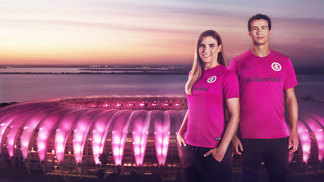 Internacional lança camisa rosa por campanha de prevenção ao câncer de mama Internacional Camisa Outubro Rosa 06/10/2017