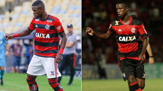 Mais forte e mais rápido: Vinícius Júnior à espera do Real Madrid Vinícius Júnior: versão 2018 à esquerda, 2017 à direita