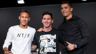 Cristiano Ronaldo, Messi e Neymar são os finalistas de melhor jogador do mundo da Fifa Cristiano Ronaldo, Messi e Neymar