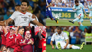 Massacre do Liverpool, Benzema pé torto, Messi sozinho e golaços brasileiros; veja o resumo do fim de semana Massacre do Liverpool, Benzema pé torto, Messi sozinho e golaços brasileiros; veja o resumo do fim de semana