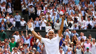 Octacampeão, Federer celebra título e recorde em Wimbledon Federer 8º Wimbledon