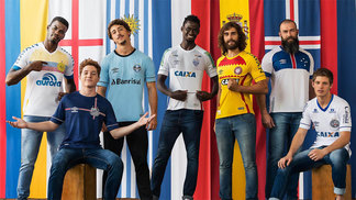 Santos, Grêmio, Cruzeiro, Chapecoense, Bahia, Atlético-PR e Avaí ganham camisas em homenagem a Copa; veja! Umbro lançou uniformes de Santos, Grêmio, Cruzeiro, Chapecoense, Bahia, Atlético-PR e Avaí