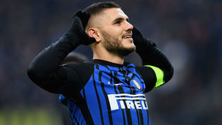 Icardi marca de novo e assume artilharia, Inter goleia e toma liderança do Napoli no Italiano Mauro Icardi virou artilheiro do Campeonato Italiano