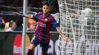 Painel técnico propõe mudança na regra do futebol que anularia gol de Neymar na final da Champions Neymar comemora gol na final da Champions em 2015
