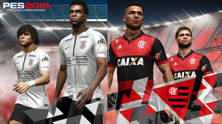 Atributos medianos de Flamengo e Corinthians em 'PES 2018' fazem justiça ao futebol brasileiro? O líder do Brasileirão 2017 e o forte elenco da Gávea são exclusivos de PES 2018.