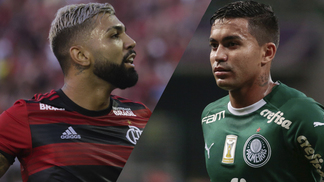 Flamengo e Palmeiras já têm dinheiro para estar entre 30 clubes mais ricos do mundo, e top 20 não está longe Gabigol e Dudu em ação por Flamengo e Palmeiras