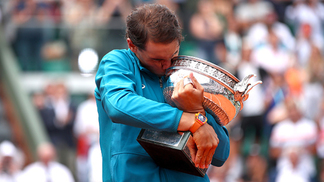 Rafael Nadal, o inconformado Rafael Nadal comemora o título