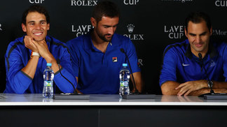 Semifinais pesadas em Xangai: Nadal x Cilic e Federer x Del Potro Rafael Nadal, Marin Cilic e Roger Federer na Laver Cup: semifinalistas no Masters de Xangai