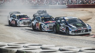 WRX - Campeonato Mundial de Rallycross - França: 7ª vitória de Johan Kristoffersson em oito etapas Johan Kristoffersson (Volkswagen Polo R Supercar) seguido por Andreas Bakkerud (Audi S1 EKS RX)