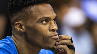 Playoffs da NBA: As decepções, surpresas, 'falta' de LeBron e palpites para as Finais Russell Westbrook antes de jogo contra os Blazers