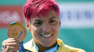 Ana Marcela conquista mais uma medalha para o Brasil no Mundial de Esportes Aquáticos Ana Marcela Cunha ganhou o bronze na maratona aquática