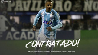 Ceará anuncia contratação de Leandro Silva, ex-Santos e Avaí Leandro Silva tem 29 anos