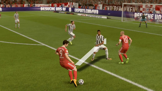 Torne-se mais efetivo em passes e chutes com o auxílio visual de 'FIFA 18' Uma vez ligado, o auxílio aponta a direção do passe ou chute caso você execute o lance.
