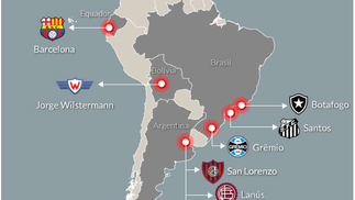 Palmeiras e Atlético-MG impedem Libertadores só Brasil x Argentina; veja o ‘mapa’ do torneio Mapa Libertadores
