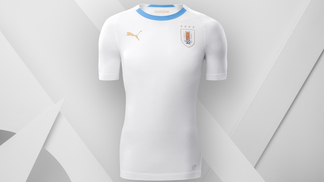 Puma lança pacotão de camisas 2 de 10 seleções; veja todas Uruguai Nova Camisa 2 Puma 280318