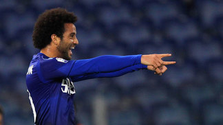 Lazio atropela time da 2ª divisão e enfrentará Fiorentina na Copa da Itália Felipe Anderson comemora segundo gol da Lazio contra a Cittadella