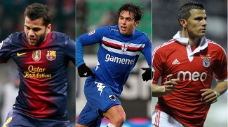 Prêmio Futebol no Mundo: Vote e escolha o melhor brasileiro da última semana no futebol internacional Daniel Alves, Eder e Lima - Quem foi o melhor brasileiro do futebol internacional na última semana?
